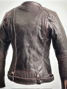 Brown ladies Motorcycle jacket Sixe 3X